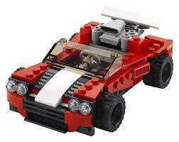LEGO Creator 3in1 Sports Car Toy 31100 Building Kit, New 2020 (134 Pieces)