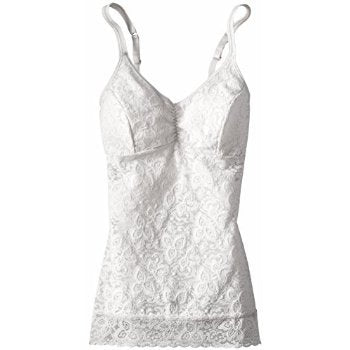 Bali Women's Lace 'N Smooth Fajas Shapewear Cami DF8L12, White, X-Large