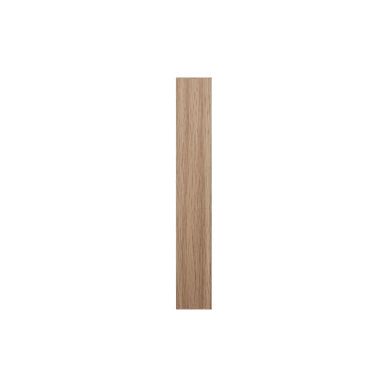 2 1/2"W x 6 1/2"H x 1"P Americraft Solid Hardwood Stain Grade Smooth Plinth Block with Squared Edge, Red Oak