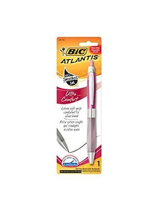 Bolígrafo Bic Atlantis Ult Comf, tamaño 6 unidades Bolígrafo Bic Atlantis Ult Comfort Negro, punta de 1.2mm