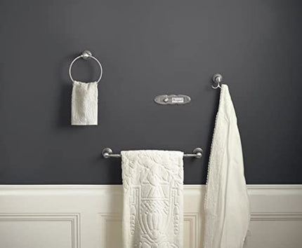 Moen YB8418BL Weymouth Barre porte-serviettes de 45 cm, noir mat