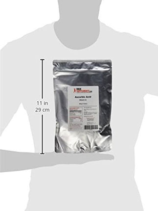 BulkSupplements.com Ascorbic Acid Powder - Vitamin C Supplement, Ascorbic Acid Food Grade - Powdered Vitamin C, Immune Support - Gluten Free, 1g per Serving, 500g (1.1 lbs) (Pack of 1)