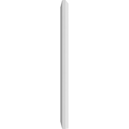 Ekena Millwork PBP050X100X050FOS01 Standard Foster PVC Plinth Block with Beveled Edge, 5"W x 10"H x 1/2"P