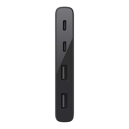 Belkin F4U090BTBLK USB-C 4-Port Mini Hub - Hub - 4 x SuperSpeed USB 3.0 - desktop - (> Tablet Chargers & Batteries)