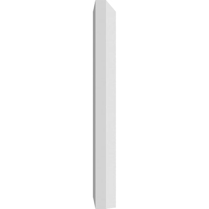 2 1/2"W x 5"H x 1/2"P Standard Foster Plinth Block with Beveled Edge