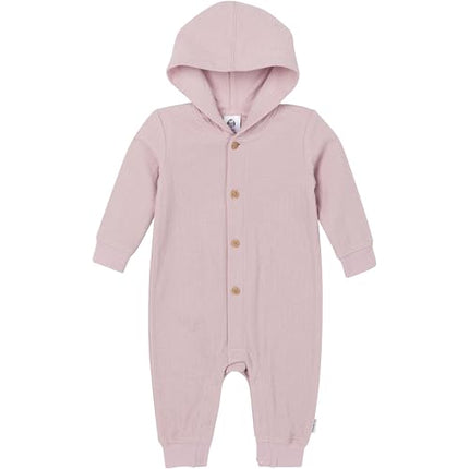 Gerber Bebés Niños y Niñas, Mameluco con Capucha, Malva, 12 Meses