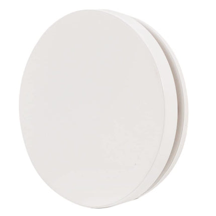 Westbrass 493144H-50 14" SCH. 40 ABS Bath Waste & Overflow Assembly with Tip-Toe Drain Plug and Illusionary Faceplate, White