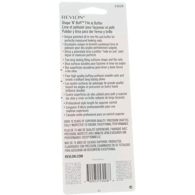 Revlon Shape 'N' Buff Nail File 1 ea (Pack of 3)