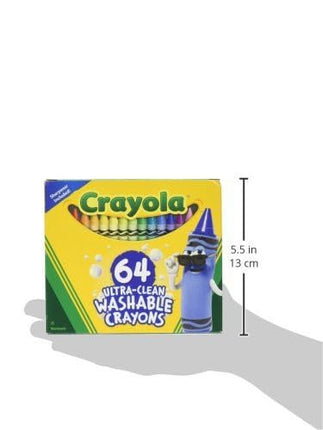 Crayola 64ct Ultra Clean Crayons, 2 Pack, Multicolor