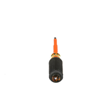 Klein Tools 603-4-INS Insulated Screwdriver, #2 Phillips Tip, 4-Inch, Made in USA