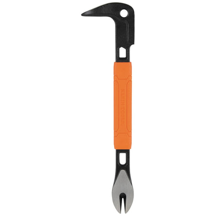 Klein Tools 66092 10-Inch Cat Paw Nail Puller with Integrated Nubs, Heavy Duty Carbon Steel Crowbar for Cat Paws