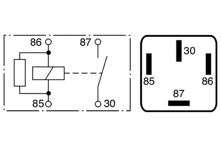 Bosch 0986332002 Mini Relay 12V 70A, IP5K4, Operating Temperature from -40 Degree to 85 Degree C, 4 Pin Relay