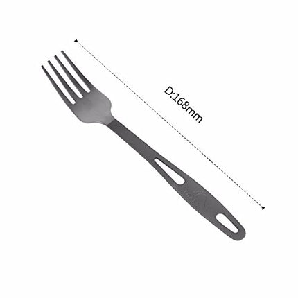TOAKS SLV-02 Titanium 3-Piece Outdoor Cutlery Set