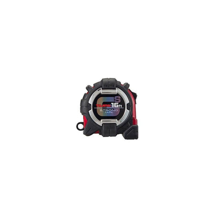 TAJIMA Tape Measure - 16 ft x 1 inch GS-Lock Measuring Tape with Shock Resistant Case & Safety Clip Holder - GSSF-16BW