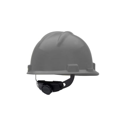 MSA 475364 V-Gard Slotted Protective Cap with Fas-Trac Suspension, Standard, Gray
