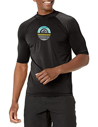 Kanu Surf Maillot de bain anti-UV à manches courtes pour homme Mercury UPF 50+, Avalon Black, Small