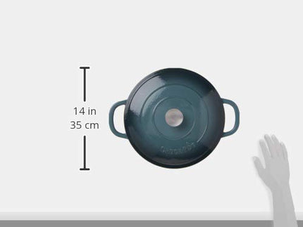 Crock-Pot 112001.02 Artisan Enameled Cast Iron Braiser W/Lid, Slate Gray