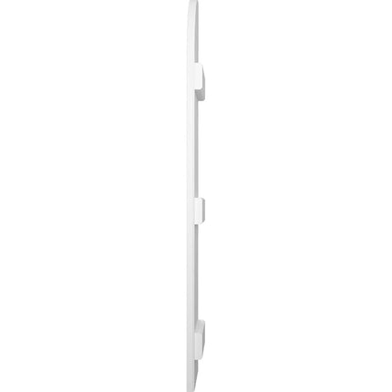 Ekena Millwork ARW401BQ311X33PRH Americraft Three 3 Exterior Real Wood Joined Board-n-Batten Shutters w/Arch Top (Per Pair), 10 1/2"W x 33"H, Primed