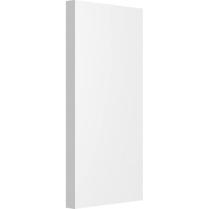 Ekena Millwork PBP040X080X050FOS00 Standard Foster PVC Plinth Block with Square Edge, 4"W x 8"H x 1/2"P