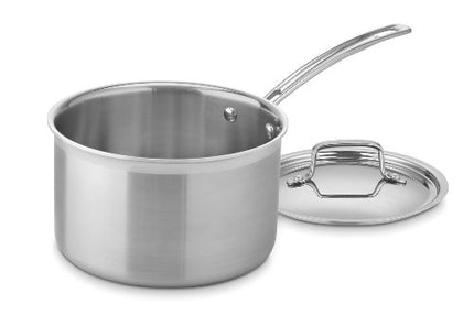 CUISINART MCP194-20N MultiClad Pro Stainless Steel 4-Quart Saucepan with Cover