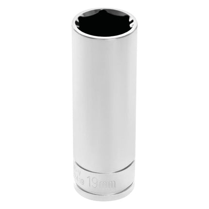 PERFORMANCE TOOL W32419 1/2 Drive 6-Point Socket, 19mm