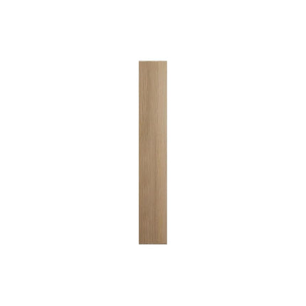 2 1/2"W x 6 1/2"H x 1"P Americraft Solid Hardwood Stain Grade Smooth Plinth Block with Squared Edge, White Oak