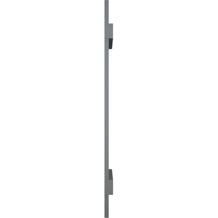 12"W x 51"H Lifetime Vinyl, Standard Three Board Spaced, Board-n-Batten Shutters, w/Installation Shutter-Lok's & Matching Screws (Per Pair), Storm Cloud