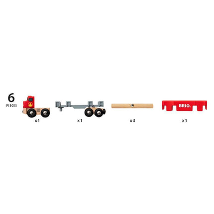 BRIO World Lumber Truck Toy Vehicle for Kids Age 3 Years Up
