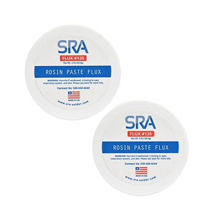 SRA Soldering Products Rosin Paste Flux #135 with 