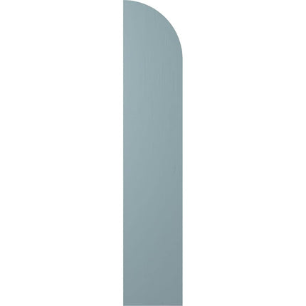 Ekena Millwork ARW101BQ311X37SBH Americraft Three 2 Exterior Real Wood Joined Board-n-Batten Shutters w/Arch Top (Per Pair), 10 1/2"W x 37"H, Peaceful Blue