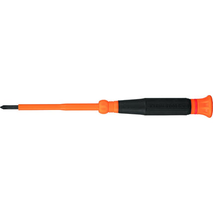 Klein Tools 6233INS Insulated Precision Screwdriver, #0 Phillips Mini Electrician Screwdriver, 1000-Volt, Cushion-Grip Handle