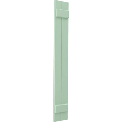 Ekena Millwork ARW101BB207X40SGH Americraft Two 2 Exterior Real Wood Joined Board-n-Batten Shutters (Per Pair), 7"W x 40"H, Seaglass