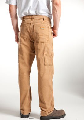 Dickies Men's Relaxed Fit Utility Sanded Duck Pant, Brown Duck, 40x30