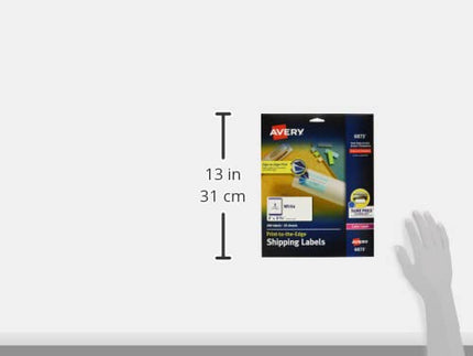 Avery Print-to-The-Edge Labels for Laser Printers, 2 x 3.75 Inches, 200 Labels, 5 Packs (6873)