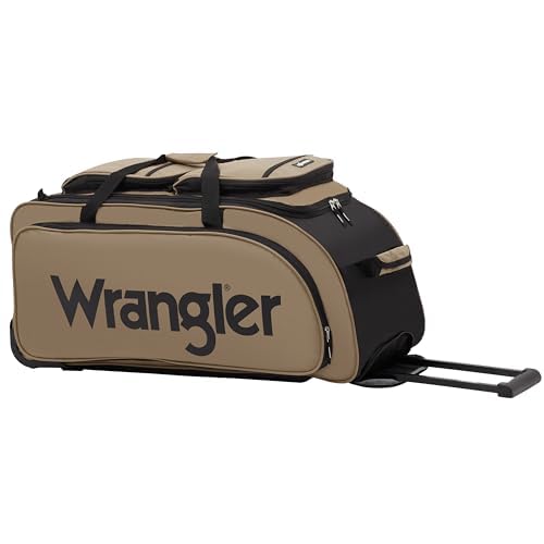 Bolsa de lona con ruedas Wrangler Wesley, tanino, grande 76 cm