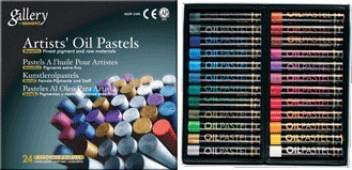 Mungyo Gallery Artists' Oil Pastels - 24 Metallic Colors