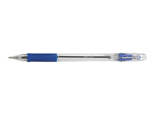 Bolígrafos PILOT EasyTouch, Punta Fina, Tinta Azul, Caja de una Docena (32002)