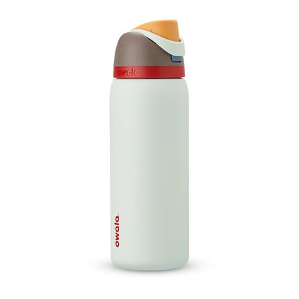 Botella de agua Owala FreeSip de acero inoxidable con aislamiento, con pajita, para deportes y viajes, a prueba de fugas, sin BPA, 945ml, Boneyard