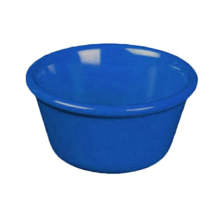 FSE ML538CB1 Ramequin, Capacité 4 oz, Diamètre 3-3/8", Rond, Lisse, Résistant à la casse, Lavable au lave-vaisselle, Sans BPA, Mélamine, Bleu Cobalt, NSF, Paquet de 12