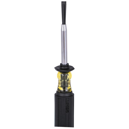 Klein Tools 6013K Slotted Screw-Holding Screwdriver, 3/16-Inch Split-Blade Flat Head Driver, Positive Gripping Action, Cushion Grip Handle