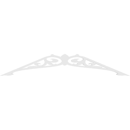Ekena GPP072X015X100CRL Gable Pediment, Primed, 72" W x 15" H x 1" P (5/12)