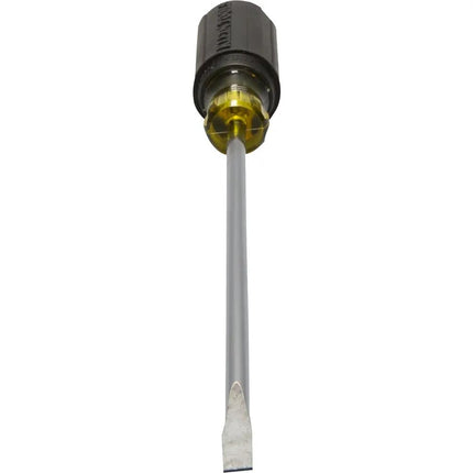 Destornillador Klein Tools 605-8 de punta plana de 1/4", resistente, con vástago de 8", hecho en EE. UU.