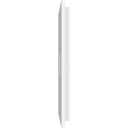 28"W x 14"H x 4"ID x 9 3/4"C x 1"P Rectangle Architectural Grade PVC Contemporary Ceiling Medallion