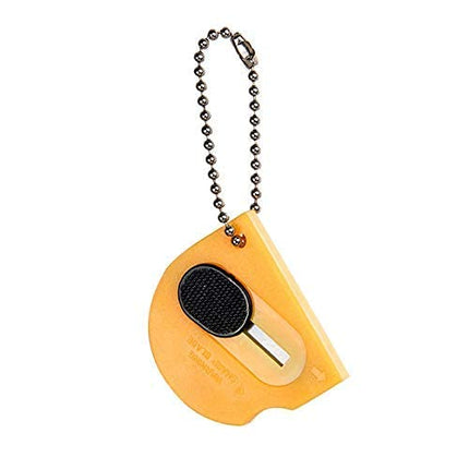 18 Pack Mini Portable Utility Office Keychain with auto Retractable Blade Pocket Knives Letter Opener Small Box Cutter(Yellow)