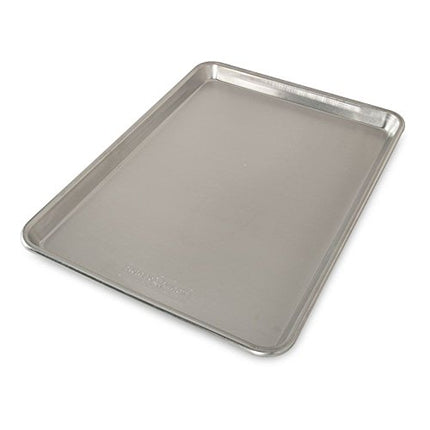 Bandeja de horno comercial de aluminio natural Nordic Ware, tamaño medio y tamaño cuarto