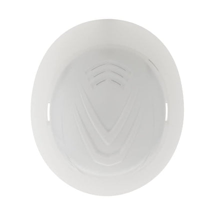 MSA 10215828 V-Gard C1 Vented White Full Brim Hard Hat with ReflectIR Cooling Thermal Barrier and Fas-Trac III Suspension - Uses Highly Innovative Cooling Features to Help Alleviate Heat Stress