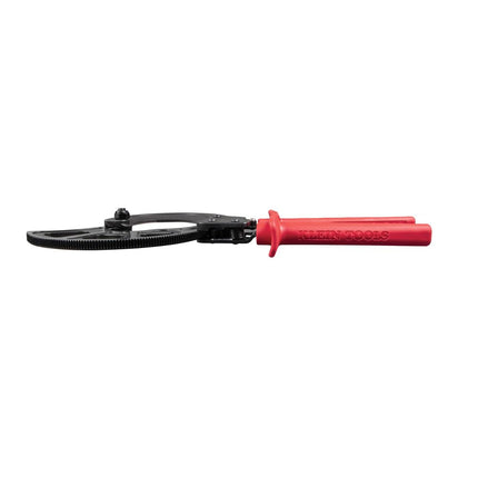 Klein Tools 63750 Cable Cutters, Ratcheting Cable Cutter Cuts Up to 1000 MCM, Great for Cable Preparation , Red
