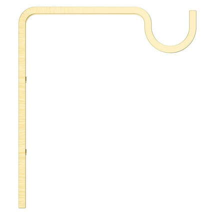 National Hardware N275-508 Extended Wall Hook, 9'', Brushed Gold