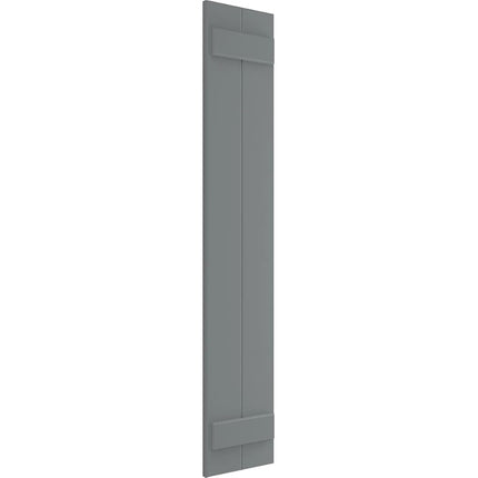 Ekena Millwork 10 3/4"W x 39"H True Fit PVC Two Board Joined Board-n-Batten Shutters, Ocean Swell (Per Pair - Hardware Not Included)