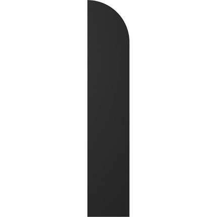 Ekena Millwork ARW101BQ311X31BLH Americraft Three 2 Exterior Real Wood Joined Board-n-Batten Shutters w/Arch Top (Per Pair), 10 1/2"W x 31"H, Black